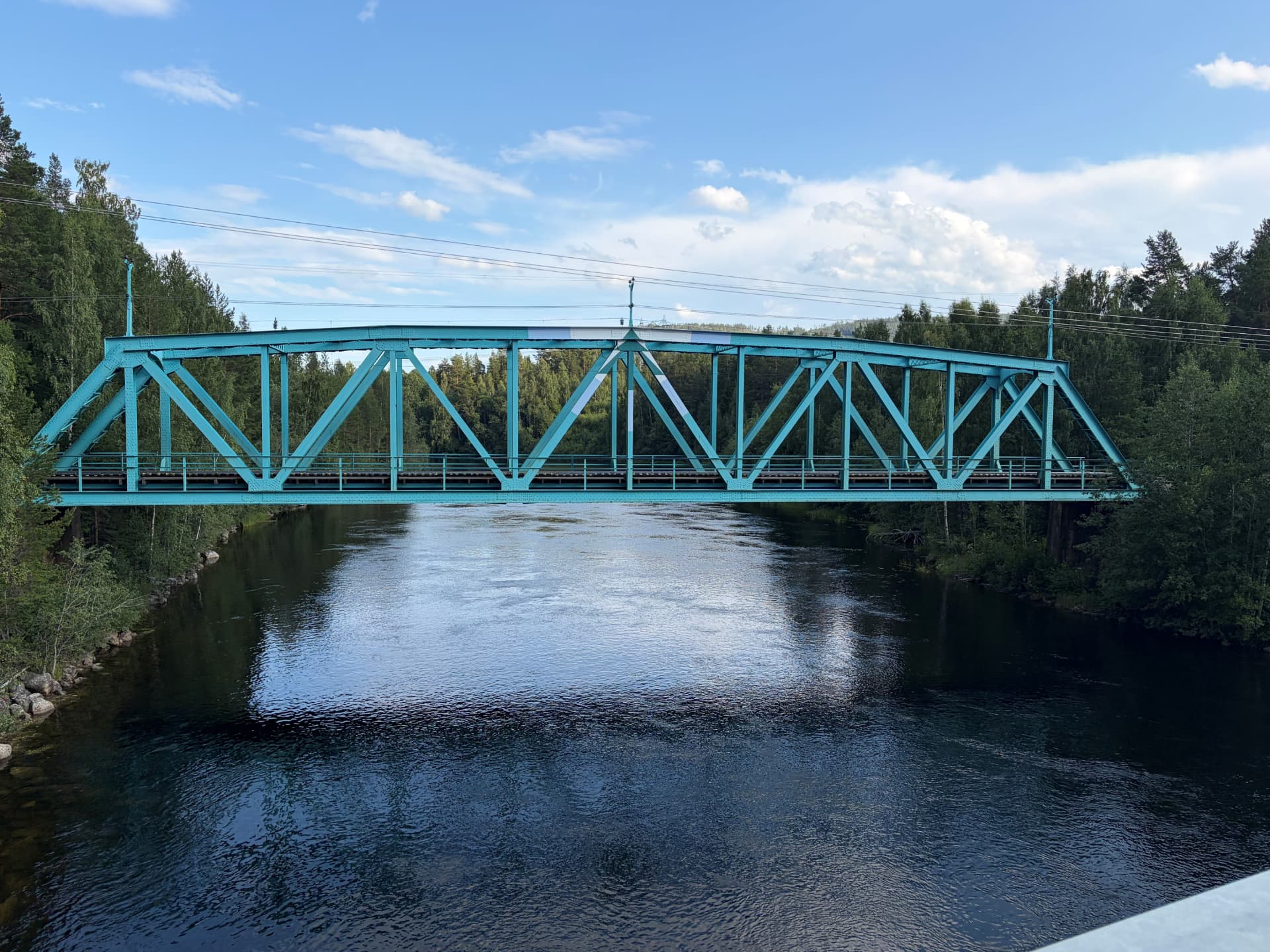 Bron över Ljungan vid Erikslund i Ånge kommun